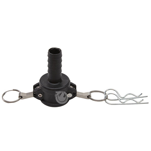 Plastic 3/4" Female Camlock to Hose Shank