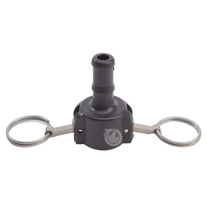 Plastic 3/4" Female Camlock to Hose Shank (USA)