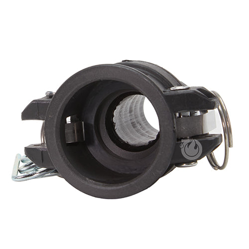 Plastic 1" Female Camlock to Hose Shank