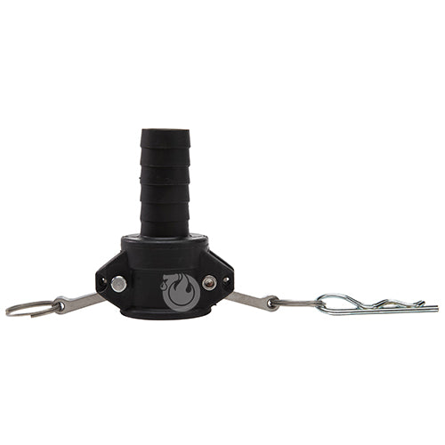Plastic 1" Female Camlock to Hose Shank