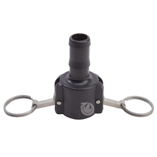Plastic 1" Female Camlock to Hose Shank (USA)