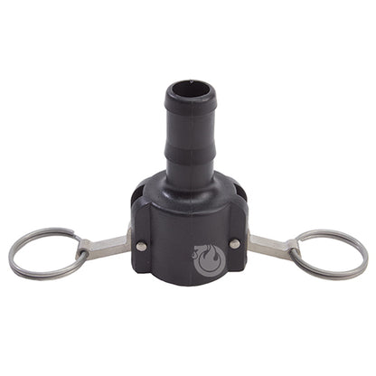 Plastic 1" Female Camlock to Hose Shank (USA)