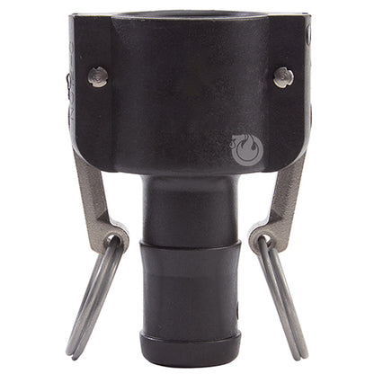 Plastic 1 1/4" Female Camlock to Hose Shank (USA)
