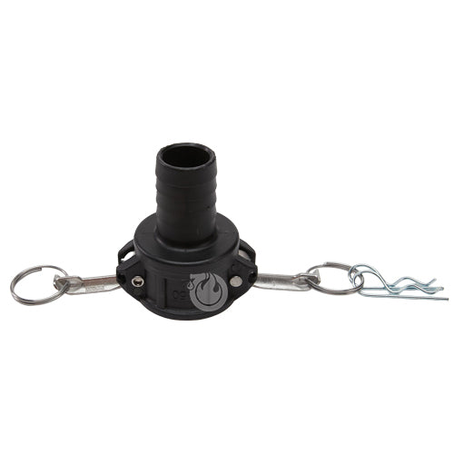 Plastic 1 1/2" Female Camlock to Hose Shank