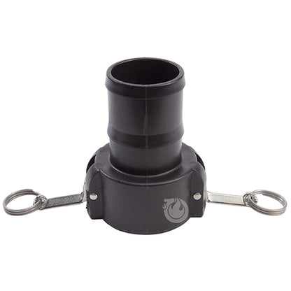Plastic 3" Female Camlock to Hose Shank (USA)