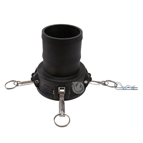 Plastic 4" Female Camlock to Hose Shank