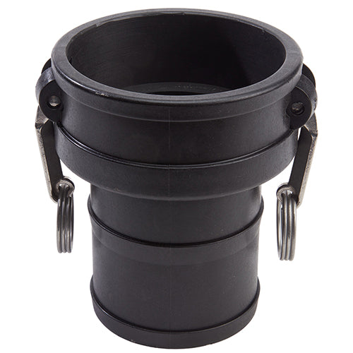 Plastic 4" Female Camlock to Hose Shank (USA)