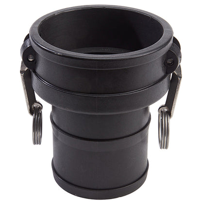 Plastic 4" Female Camlock to Hose Shank (USA)