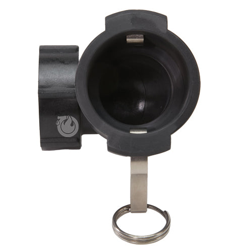Plastic 2" Female Camlock x 2" Female NPT 90 Degree Elbow