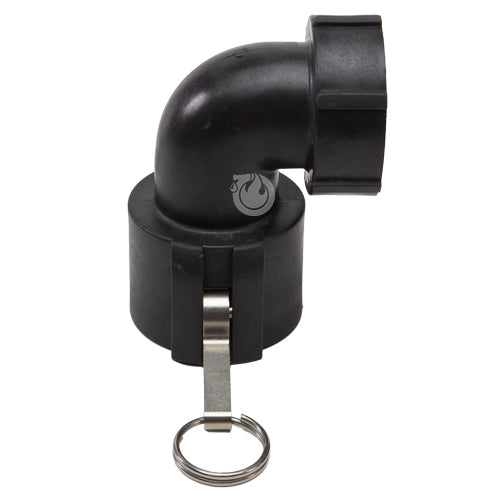 Plastic 2" Female Camlock x 2" Female NPT 90 Degree Elbow
