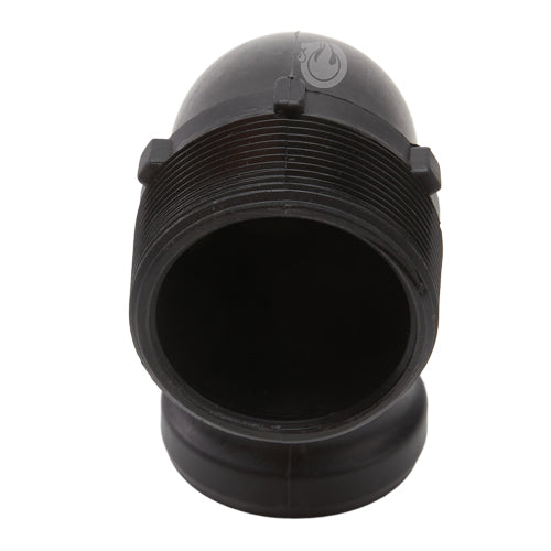 Plastic 2" Male Camlock x 2" Male NPT 90 Degree Elbow