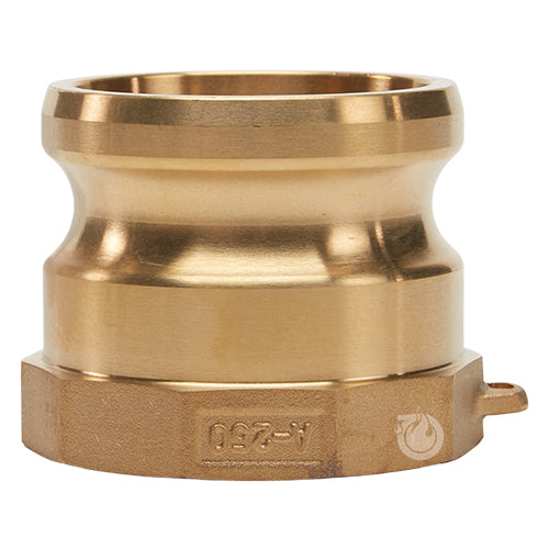 Brass 2 1/2" Male Camlock x 2 1/2" Female NPT (USA)