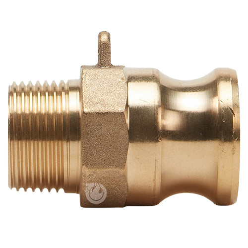 Brass 3/4" Male Camlock x 3/4" Male NPT (USA)