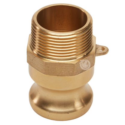 Brass 1 1/4" Male Camlock x 1 1/4" Male NPT