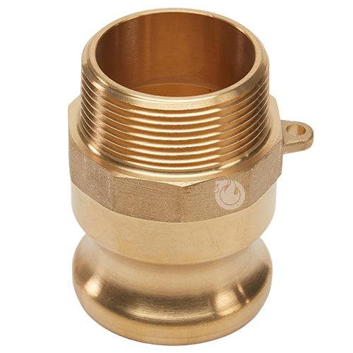 Brass 1 1/2" Male Camlock x 1 1/2" Male NPT