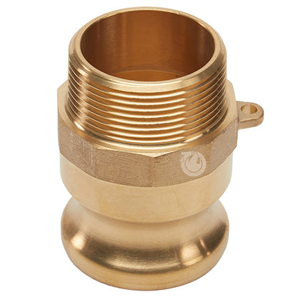 Brass 1 1/2" Male Camlock x 1 1/2" Male NPT