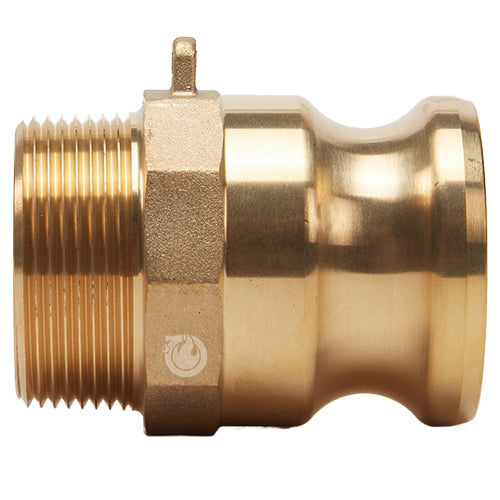 Brass 1 1/2" Male Camlock x 1 1/2" Male NPT