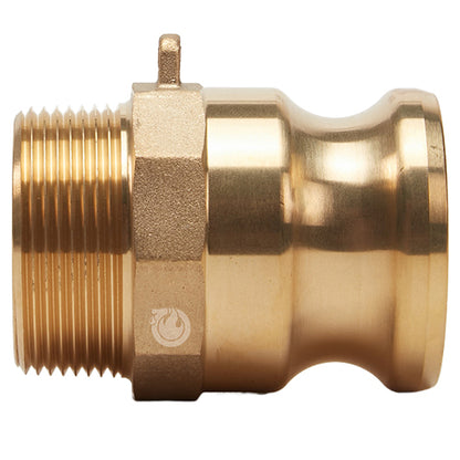 Brass 1 1/2" Male Camlock x 1 1/2" Male NPT