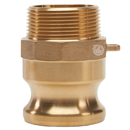 Brass 1 1/2" Male Camlock x 1 1/2" Male NPT