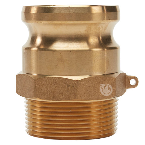 Brass 2 1/2" Male Camlock x 2 1/2" Male NPT (USA)