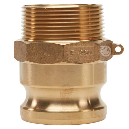 Brass 2 1/2" Male Camlock x 2 1/2" Male NPT (USA)