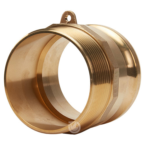 Brass 3" Male Camlock x 3" Male NPT (USA)