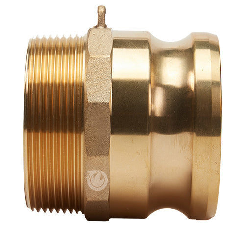 Brass 3" Male Camlock x 3" Male NPT (USA)