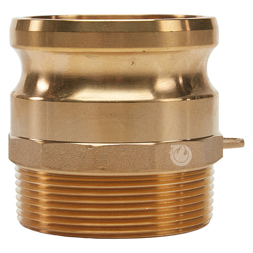 Brass 3" Male Camlock x 3" Male NPT (USA)