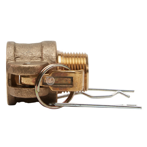 Brass 1/2" Female Camlock x 1/2" Male NPT (USA)