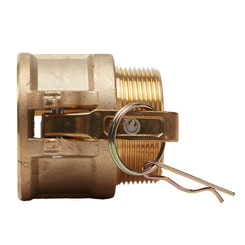 Brass 2" Female Camlock x 2" Male NPT
