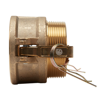 Brass 3" Female Camlock x 3" Male NPT (USA)
