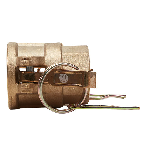 Brass 1 1/4" Female Camlock x 1 1/4" Female NPT (USA)