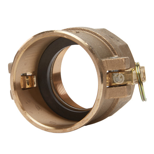 Brass 2 1/2" Female Camlock x 2 1/2" Female NPT