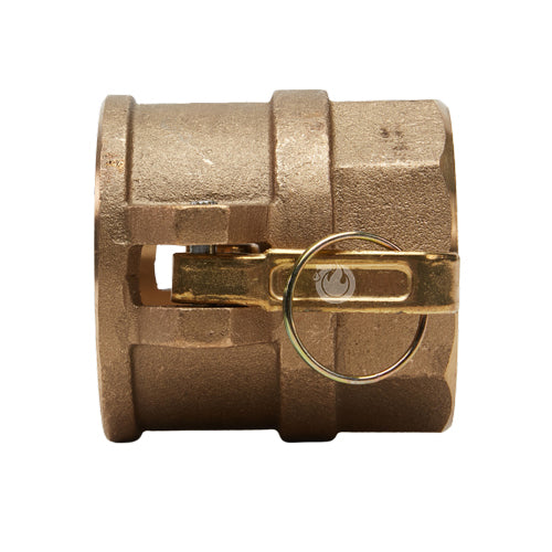 Brass 2 1/2" Female Camlock x 2 1/2" Female NPT