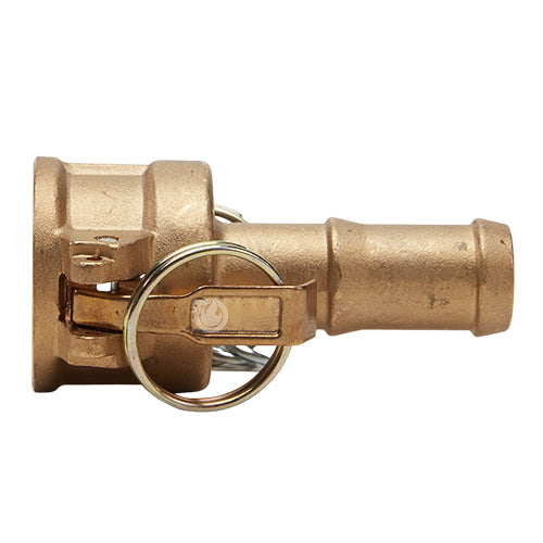 Brass 1/2" Female Camlock to Hose Shank
