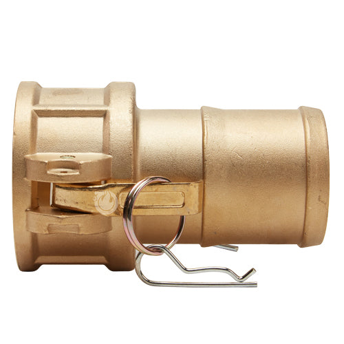 Brass 2" Female Camlock to Hose Shank (USA)