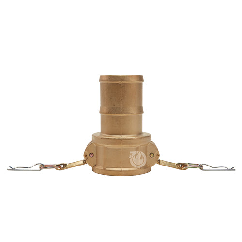 Brass 2 1/2" Female Camlock to Hose Shank