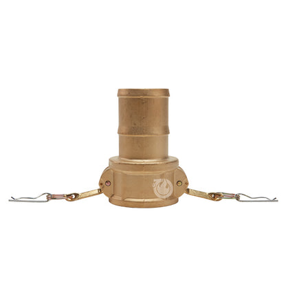 Brass 2 1/2" Female Camlock to Hose Shank