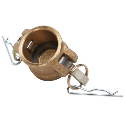 Brass 1 1/4" Female Camlock Dust Cap