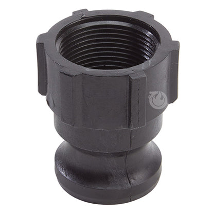 Plastic 1 1/4" Male Camlock x 1 1/4" Female BSP (USA)