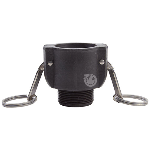 Plastic 1 1/2" Female Camlock x 1 1/2" Male BSP (USA)