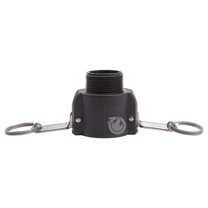 Plastic 1 1/2" Female Camlock x 1 1/2" Male BSP (USA)