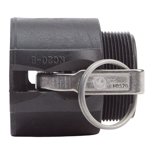 Plastic 2" Female Camlock x 2" Male BSP (USA)