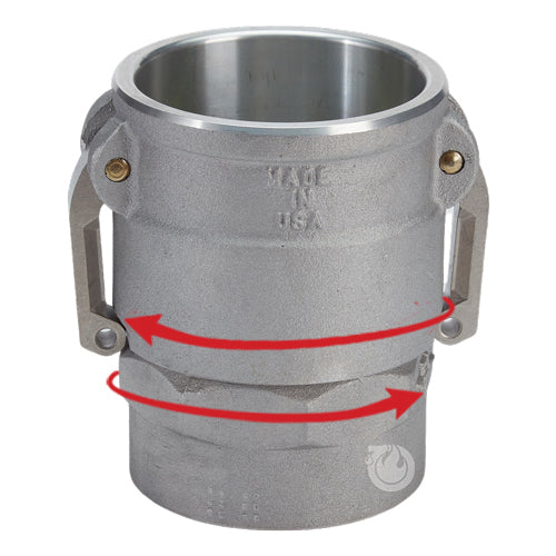 Aluminum 3" Swivel Female Camlock x 3" Female NPT (USA)