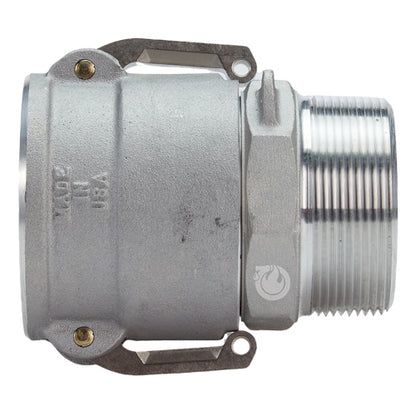 Aluminum 3" Swivel Female Camlock x 3" Male NPT (USA)