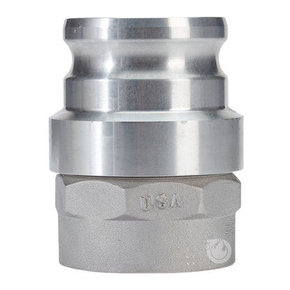 Aluminum 3" Swivel Male Camlock x 3" Female NPT (USA)