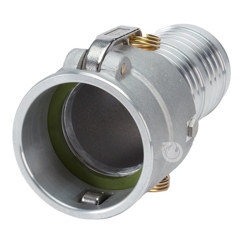 Aluminum 4" Swivel Female Camlock to Hose Shank (USA)