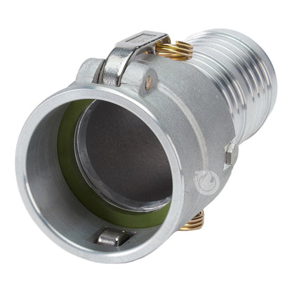 Aluminum 4" Swivel Female Camlock to Hose Shank (USA)