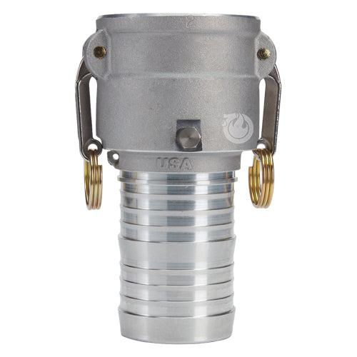 Aluminum 4" Swivel Female Camlock to Hose Shank (USA)