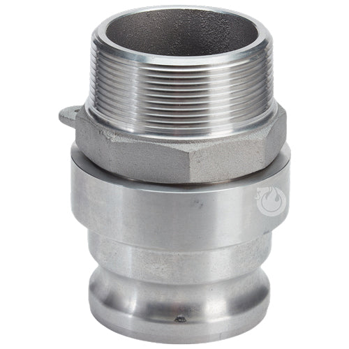 Aluminum 4" Swivel Male Camlock x 4" Male NPT (USA)